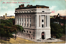 New Masonic Temple Washington DC Divided Postcard 1909 picture