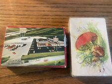 VINTAGE STARDUST PINOCHLE NU-VUE CARDS+TEXACO DECK PLAZA ADV. CARDS RARE HTF L80 picture