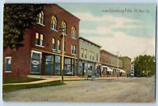 Enosburg Falls Vermont VT Postcard Main Street Business Section 1908 Antique picture