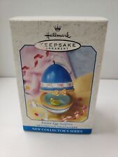 VTG NIB 1998 HALLMARK ORNAMENT BLUE WITH DUCK EASTER EGG SURPRISE 1ST N SERIES   picture