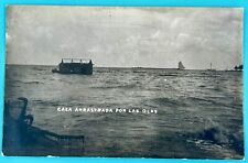 House Swept Away By Waves. Real Photo Postcard. RPPC. 1918-1930. Disaster picture