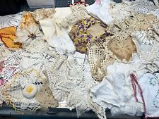 Huge lot of vintage linens doilies crochet Textiles #7 picture