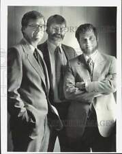 1981 Press Photo John Jamison, Bill Ballenger, Earl Lawrimore of Lawrimore in NC picture