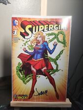 Supergirl 1 Signed By Jonboy Meyers Wizard World Variant.  2015. picture