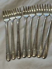 Genuine Vintage WM Rogers IS Small Shrimp Silver Tone Forks picture