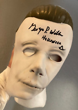 MICHAEL MYERS Mask George P. Wilbur H4- HALLOWEEN 4 MASK SIGNED- picture