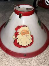Vintage 1950s Christmas Tree Stand Lighted w/Decals RARE picture