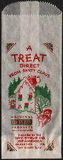 Vintage bag A TREAT from Santa Claus First Aid Hazelton PA new old stock n-mint picture