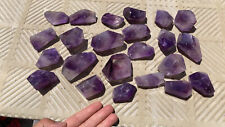 1510g 23pcs  Natural amethyst crystal  healing quartz- several sides- 5~7cm picture