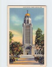 Postcard State Capitol Tower Lincoln Nebraska USA picture