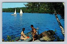 Milford PA-Pennsylvania, Sagamore on Twin Lakes, Resort, Vintage Postcard picture