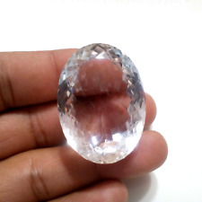 Unique Pendant Clear Quartz Oval Shape 158.45 Carat Faceted Loose Gemstone picture
