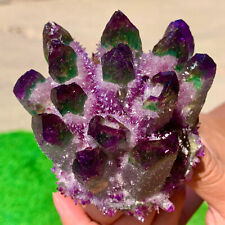 392G Newly Discovered purple Phantom Quartz Crystal Cluster Minerals picture