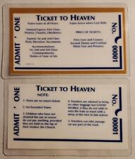 Ticket to Heaven - Laminated  Holy Cards picture