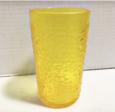 FREEZE TUMBLER Plastics Manufacturing Company PMC 12 oz YELLOW Hard to Find Vtg picture
