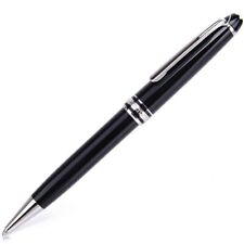 Luxury MB164 Resin Series Bright Black+Silver Clip M Ink Ballpoint Pen No Box picture