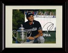 Framed Jason Day Autograph Replica Print - With Trophy picture