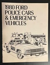 Original 1980 Ford Police Cars and Emergency Vehicles Sales Brochure picture