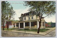 Sioux City Iowa IA, Roadside View of Elks Club, 1909 Antique Postcard picture