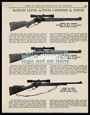 1967 MARLIN 336-C, 336-T Carbine and 444 Rifle Original PRINT AD picture