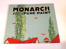 Vintage Monarch Paint Advertising Sign -Hand Painted Cardboard picture