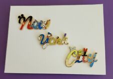 DISNEY WOD NYC New York City Character Letters 3 Pin Lot Set Retired ~FREE SHPG picture