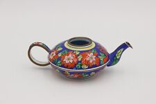 Vintage Kelvin Chen Floral Mini Teapot Trinket Box Floral Handpainted No Lid picture