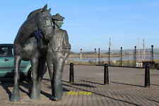 Photo 12x8 The Carter & His Horse, Irvine Harbourside Sculptor David Annan c2013 picture