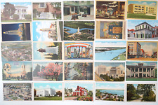 Louisiana Vintage Postcard LOT 25 LA City Views State Large Letter Linen Cards picture