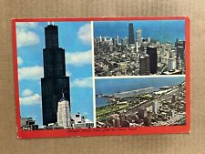 Postcard Chicago IL Illinois Sears Tower Skyline Willis Tower Vintage PC picture