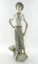 Lladro PROFESSIONALS Fisherman Figurine 4802 Spain Glossy Porcelain GOOD COND picture