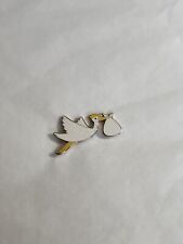 Stork Bringing The Baby Lapel Hat Jacket Pin picture