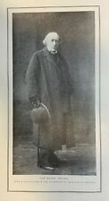1908 Vintage Magazine Illustration Actor Sir Henry Irving picture