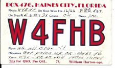 QSL 1936 Louisville Kentucky   radio card picture