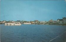 Cherry Grove Fire Island New York Bayfront from the Ferry 1963 Postcard picture