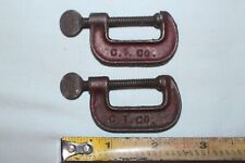2 Vintage C. T. Co. #557 Small Metal Clamps - 1