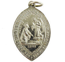 1862 Antique Medal Jesus Praying in Garden French Maria Dolorosa 7 Sorrows picture