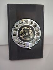 Florida Souvenir Telephone Rotary Phone Dial Desktop Address Book Black Vintage picture