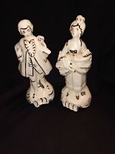 Vintage & Rare Brinnco Porcelain Figurines, Japanese, with Gold trim. Handmade. picture