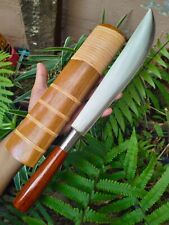 Handmade Machete Thai E-Nep Camping knife 11.2” forged blade,Rosewood handle&pod picture