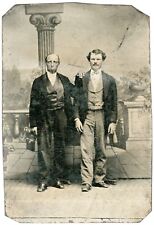 Tintype Two Men One Older, One Younger. Gay interest 1870-1885 (some bends) picture