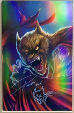 PONCHO WEREWOLF FOIL VIRGIN COVER | ART SAMPLER | SIGNED WITH REMARK | RARE picture