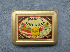 OLD Vintage Tin Packer's Tar Soap Can picture