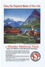 1957 Great Northern Railway Glacier National Park Print Ad picture