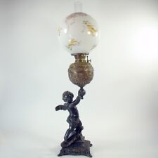 Banquet Lamp with Cupid - 1880's picture