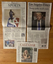 LOS ANGELES TIMES & SAN GABRIEL TRIBUNE MAY 31 2024 DONALD TRUMP GUILTY 34 COUNT picture