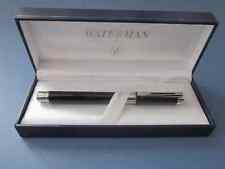 Waterman Perspective Fountain Pen Black Ct Medium Pt  New In Box picture