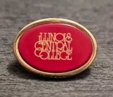 Illinois Central College Cougars Community College East Peoria Red Lapel Pin picture