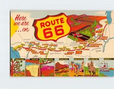 Postcard Here we are . . . on Route 66 USA picture