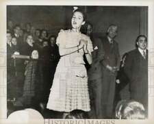 1950 Press Photo Anna Maria Alberghetti singing at Bologna Conservatory of Music picture